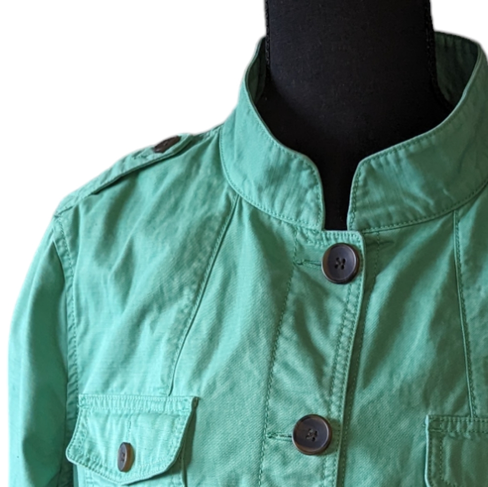 Talbots Green Utility Jacket - Picture 2 of 10